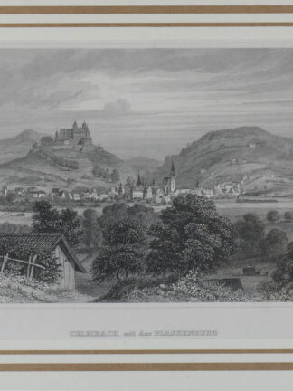 -KULMBACH. Gesamtansicht mit der Plassenburg.