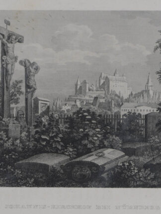 -NÜRNBERG. Ansicht der Burg von Johannesfriedhof aus.