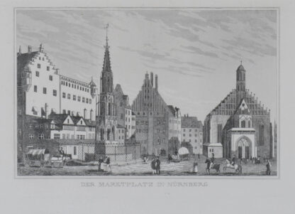 -NÜRNBERG. Marktplatz mit dem Schönen Brunnen.