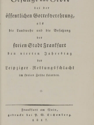 -Gesänge und ein Gebet bei der öffentlichen Gottesverehrung