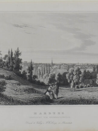 -HAMBURG. - HARBURG. Gesamtansicht vom Krummholzberg aus.