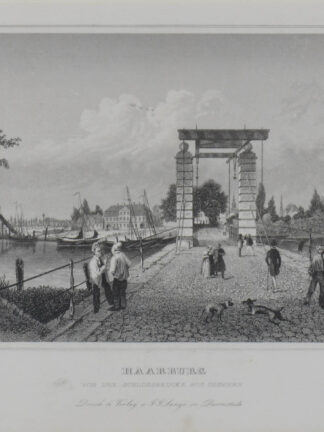 -HAMBURG. - HARBURG. Gesamtansicht von der Schlossbrücke aus gesehen.