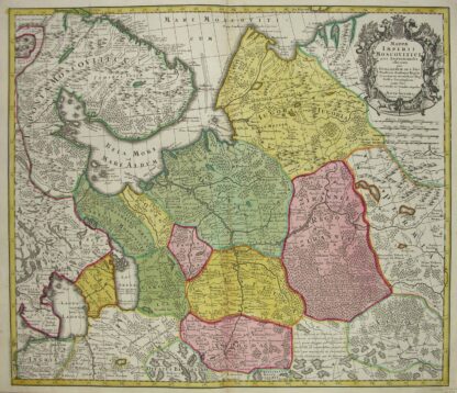 -RUSSLAND. Imperii Moscovitivi pars Septentrionalis (uns) Australis.