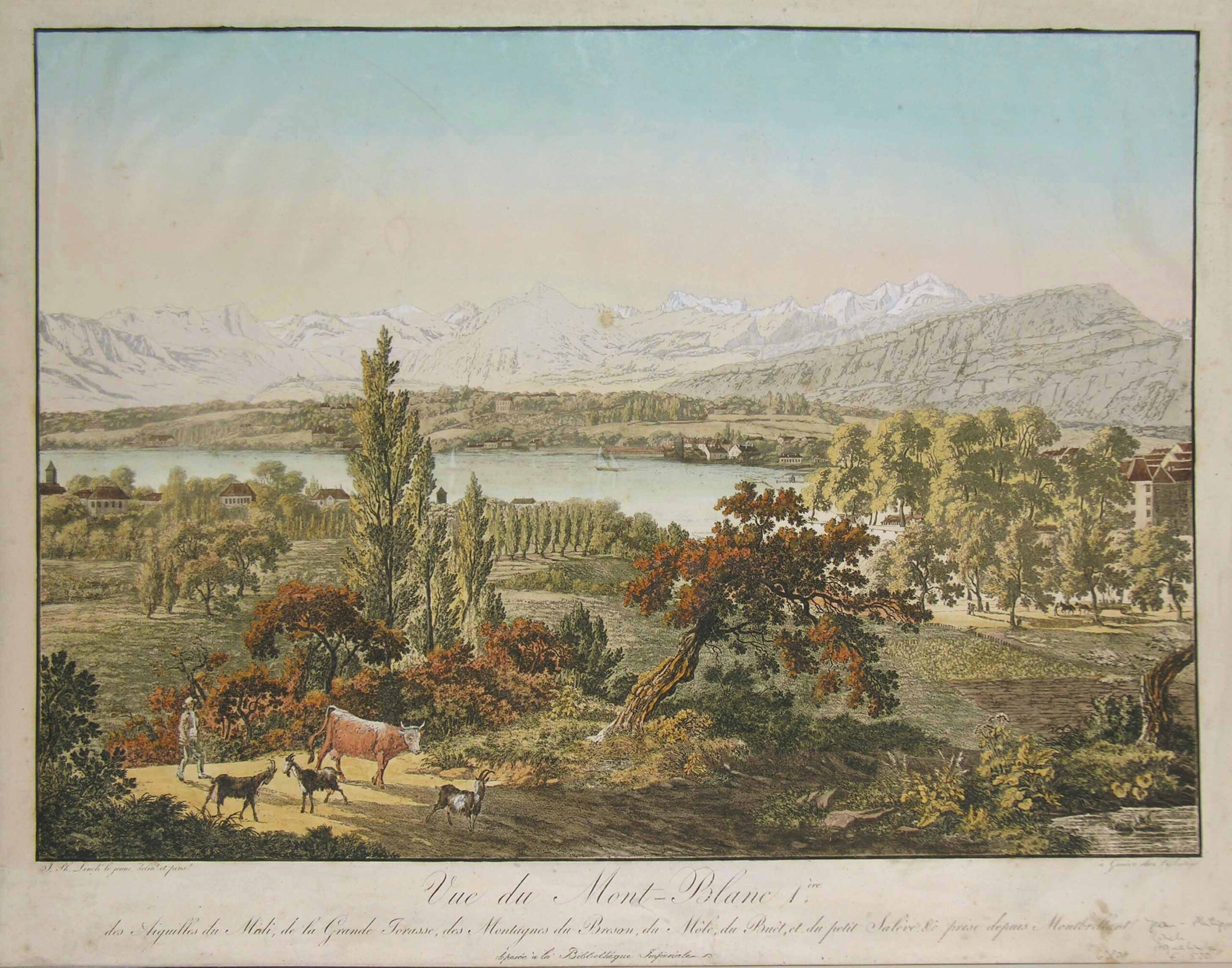 -MONTBLANC. Vue du Mont-Blanc 1ère