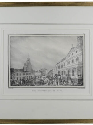 -RIGA/Lettland. Der Börsenplatz. Teilansicht des Börsenplatzes mit dem Rathaus am rechten Bildrand.