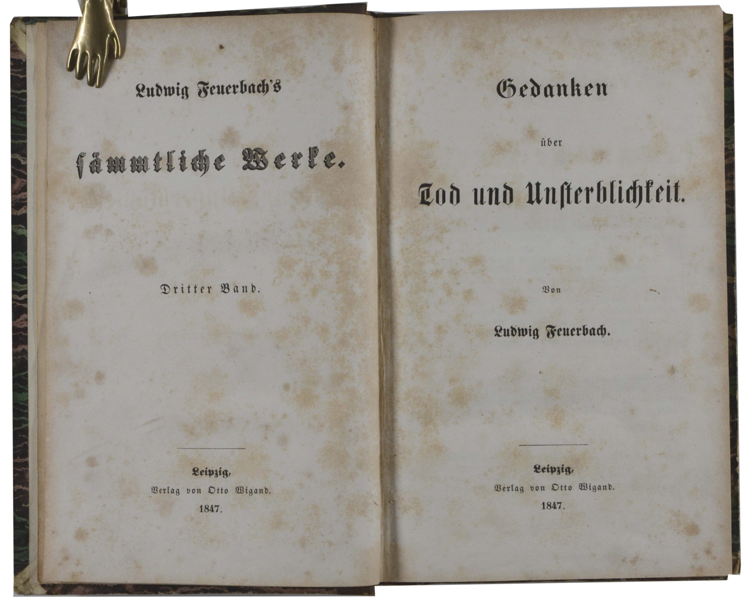 Ludwig. -Gedanken über Tod und Unsterblichkeit.