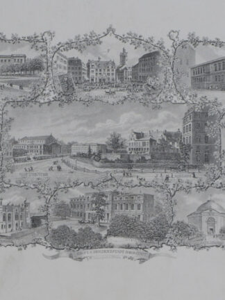 -DARMSTADT. Souvenirblatt mit 11 Teilansichten auf einem Blatt.