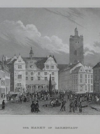 -DARMSTADT. Marktplatz.