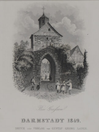 -GIESSEN - ARNSBURG. Ansicht mit einem Tor.