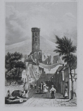 -EPPSTEIN/Ts. Straßenansicht mit Burgruine.