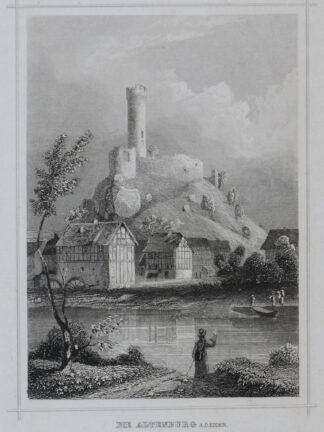 -FELSBERG/Eder. - ALTENBURG. Ansicht der Ruine.