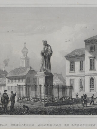 -GERNSHEIM/Rhein. Schöffers Monument in Gernsheim.