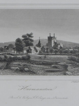 -HERMANNSTEIN/Hessen. Gesamtansicht.