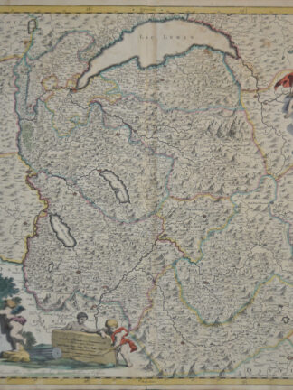 -SAVOYEN. Tabula Generalis Sabaudiae. Karte des Königreiches Savoyen