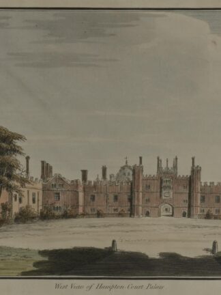 -HAMPTON COURT. West View of Hampton Court Palace.