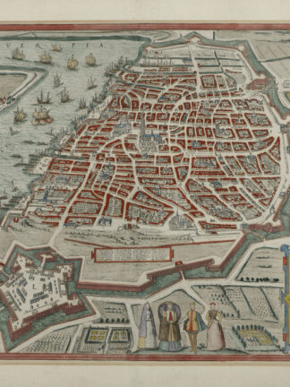 -ANTWERPEN. Anverpia. Gesamtansicht aus der Vogelschau.