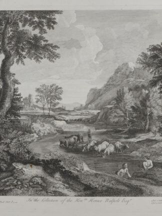 -In the Collection of the Hon(ora)ble Horace Walpole. Italienische Landschaftsdarstellung.