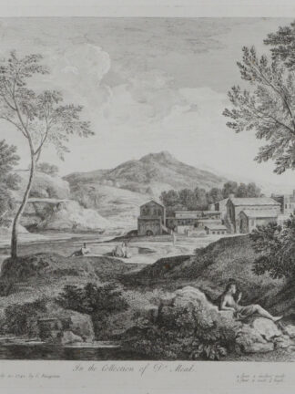 -In the Collection of  Dr. Mead. Italienische Landschaftsdarstellung.