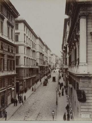 -GENUA - GENOVA - Via Roma. Blick in Via Roma im Stadteil Portoria von Genua.