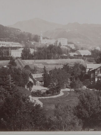 -GENUA - GENOVA - Pegli. Giardino del Grand Hotel . - Ansicht des Gartens des Grand Hotels im Stadtteil Pegli.