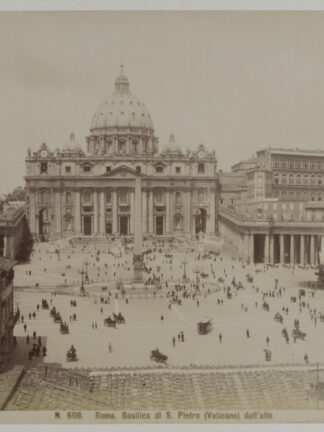 -ROMA - ROM. Basilica di S. Pietro (Vaticano) dall'alto. Ansicht des Petersdoms und des Petersplatzes in Rom.