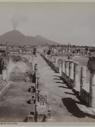 -POMPEI. Veduta generale del Foro Civile. Ansicht des Forums in Pompei