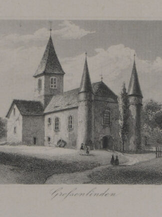 -LINDEN/Hessen. - GROSSEN-LINDEN. Ansicht mit der Kirche.
