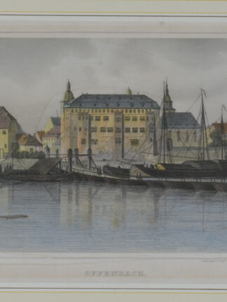 -OFFENBACH/Main. Schloß mit Teilansicht.