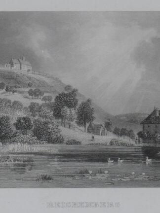 -REICHELSHEIM. Ansicht der Burg Reichenberg.