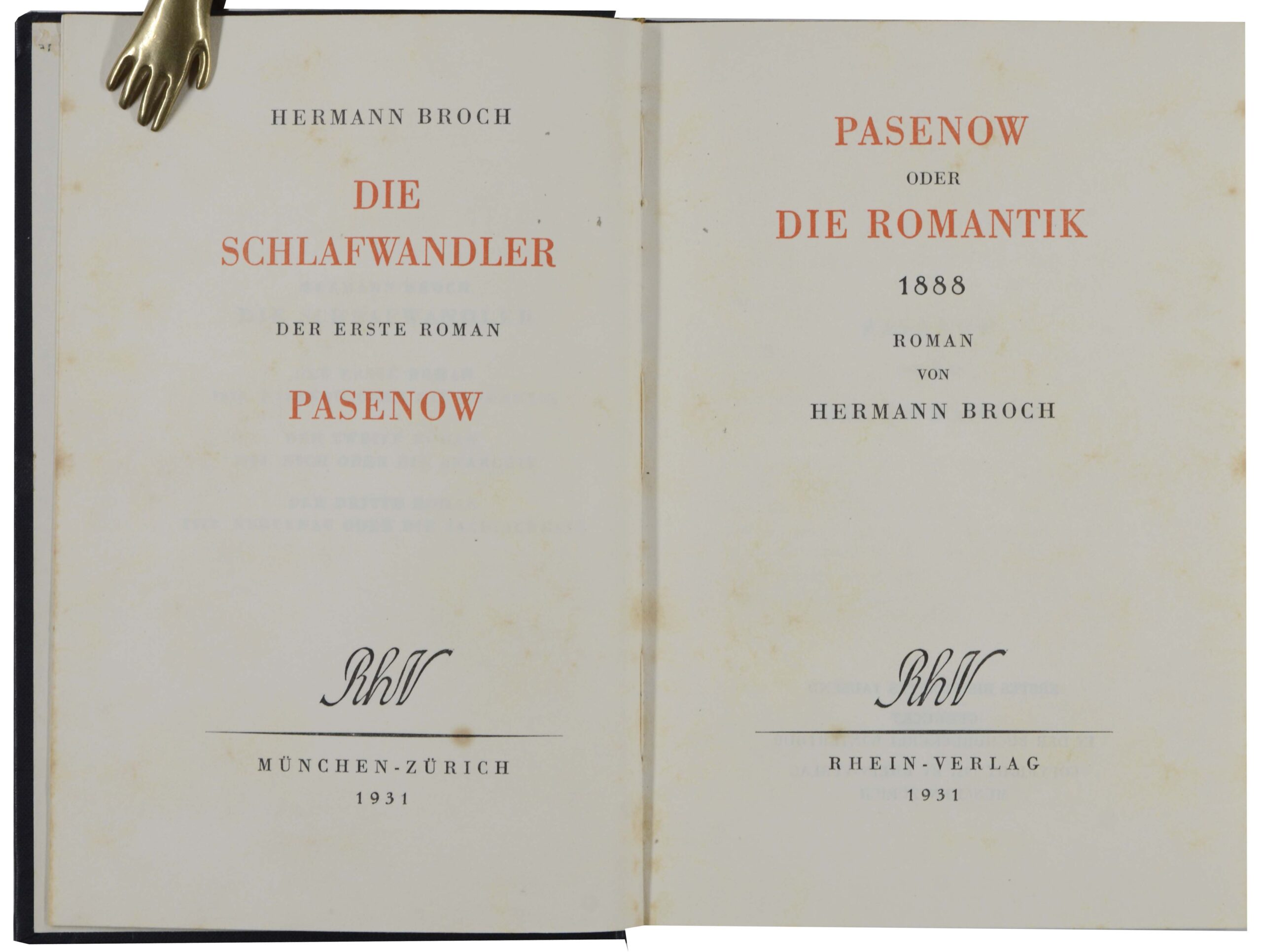 Hermann. -Die Schlafwandler.