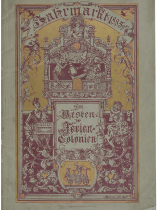 -Jahrmarkt 1885 zum Besten der Ferien-Colonien.