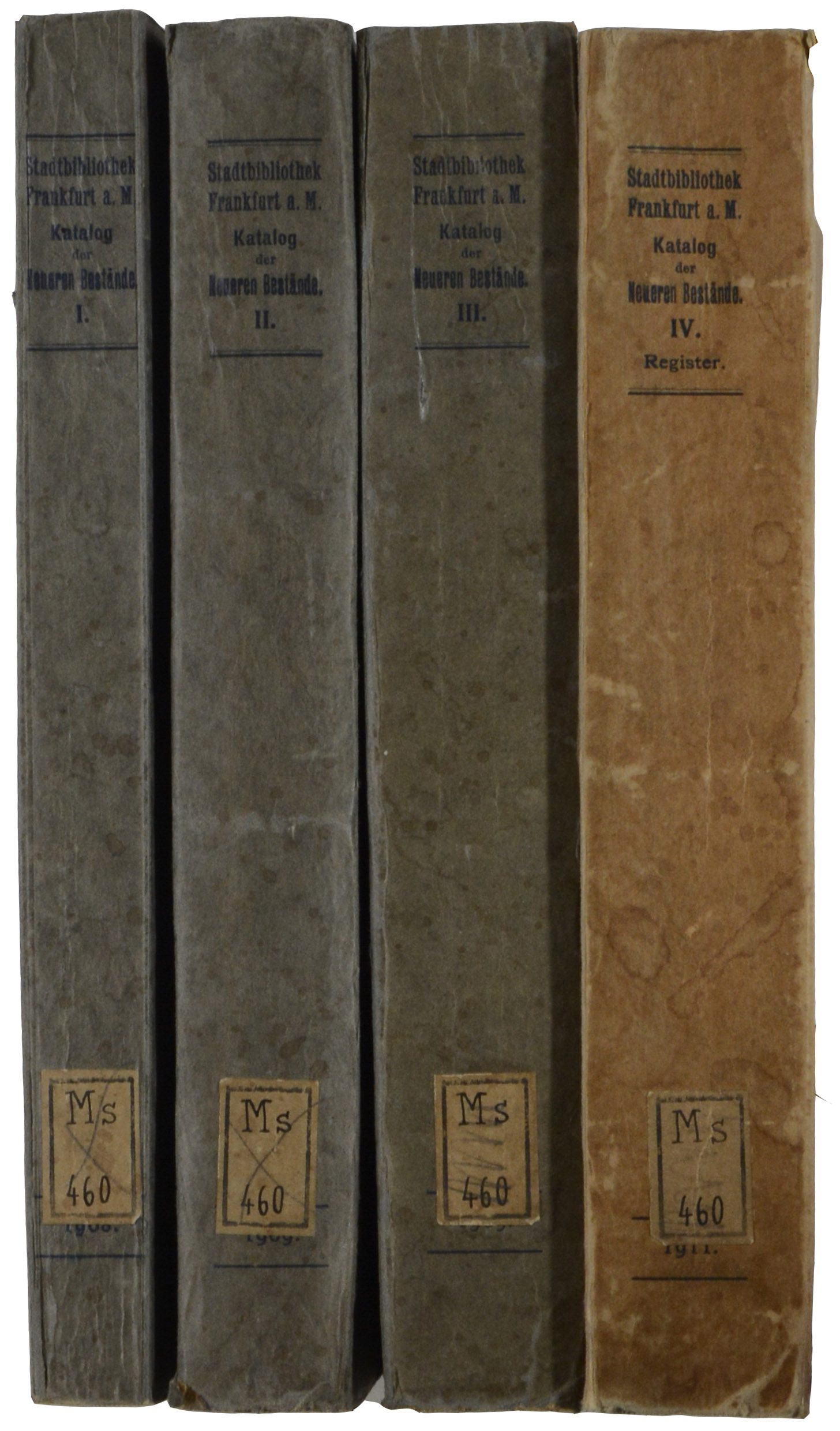 -Stadtbibliothek Frankfurt am Main. Katalog der Neueren Bestände.