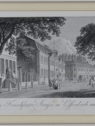 -OFFENBACH/Main. Teilansicht mit der Frankfurter Straße.