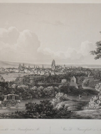 -FRANKFURT. Ansicht von Frankfurt a.M. Vue de Francfort s.M.
