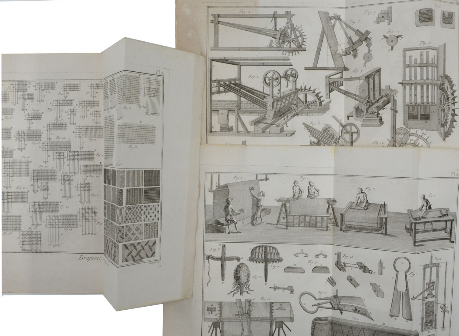 -TUCHMACHER - (Draperie - Foulage; tonture et apprets; armures et dessins des draps). Wäscheherstellung.