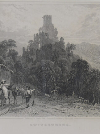 -ZWINGENBERG/Tirol. Ansicht einer Burgruine.