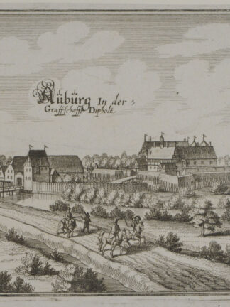 -AUBURG. Gesamtansicht von Auburg in der Graffschafft Dipholt.