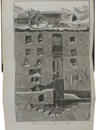 -BERGBAU (Mineralogie; coupe d'une mine