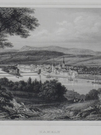 -HAMELN. Gesamtansicht von einer Anhöhe aus.