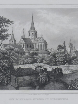 -HILDESHEIM. Teilansicht mit Gothardi-Kirche.