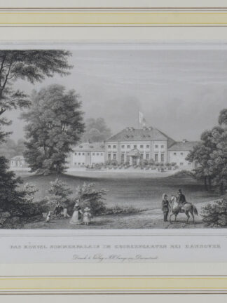 -HANNOVER. Das Königl. Sommerpalais im Georgengarten bei Hannover.