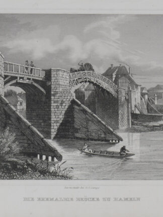 -HAMELN. Ehemalige Brücke zu Hameln.