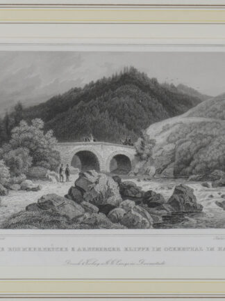 -HARZ - OCKERTAL. Die Rohmkerbruecke & Arnsberger Klippe im Ockerthal.