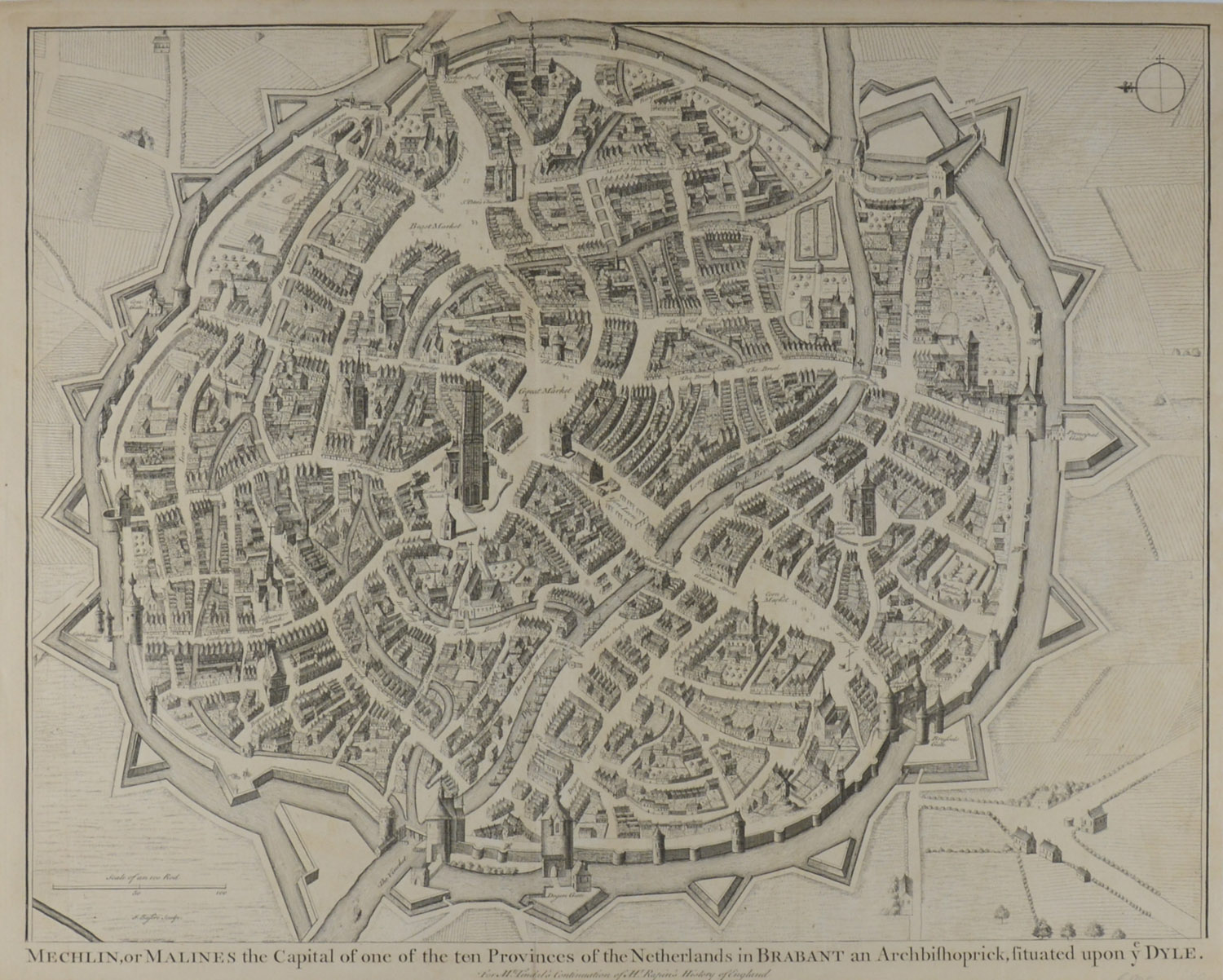 -MECHELEN - Mechlin or Malines the Capital of one of the ten Provinces of the Netherlands in Brabant