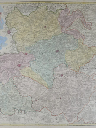 -HENNEGAU - "COMITATUS HANNONIAE." Comitatus Hannoniae in suas quasque Castellanias Balliviatus praefecturas et territoria accurate divisi descriptio.
