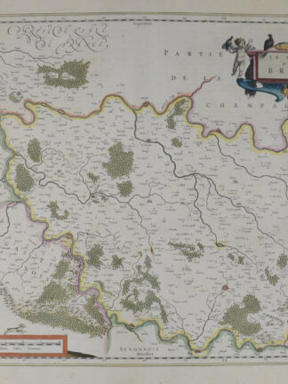 -FRANKREICH - "Le pais de Brie". Gegend südöstlich von Paris mit zwei Kartuschen.