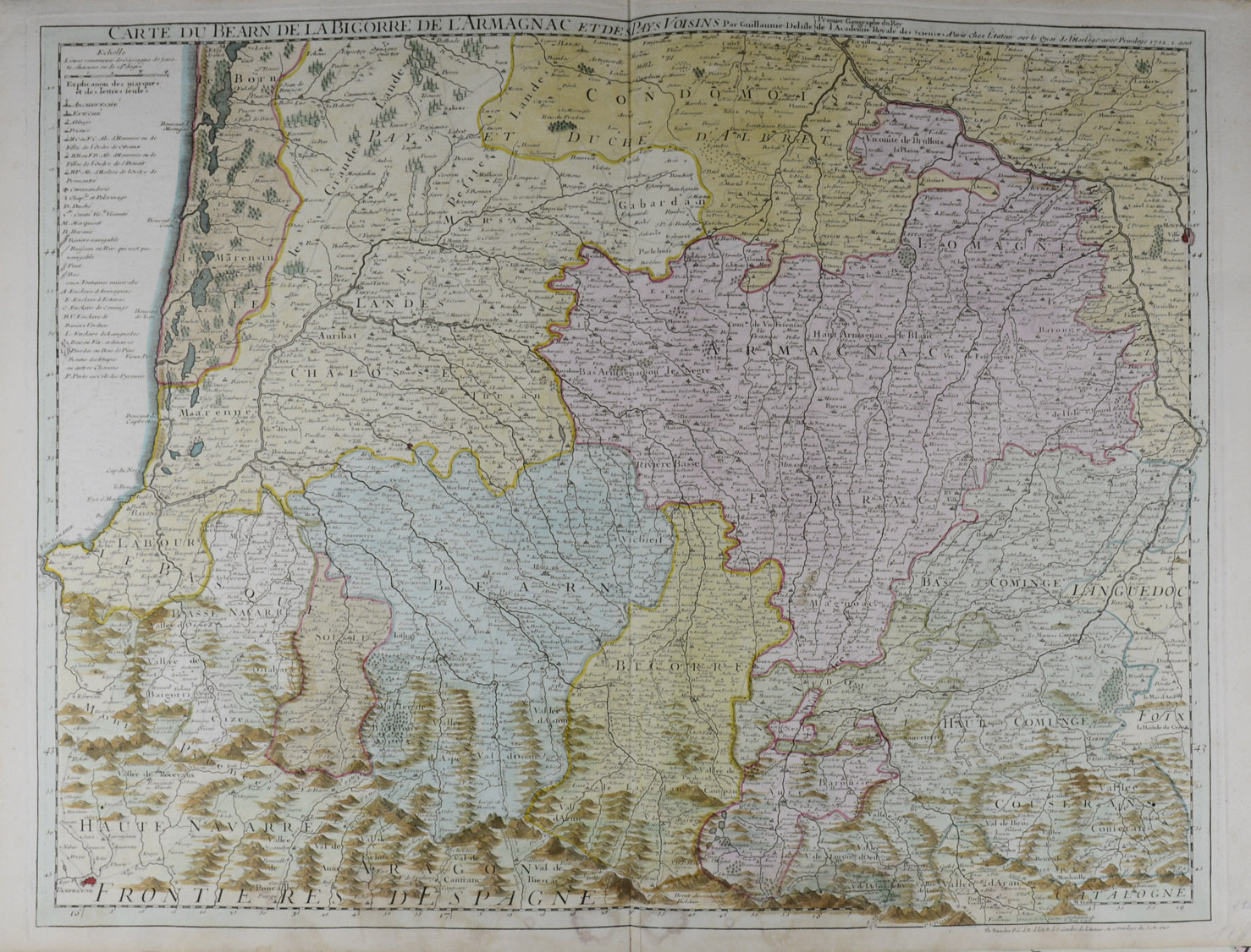 -SÜDWESTFRANKREICH - "Carte du Bearn