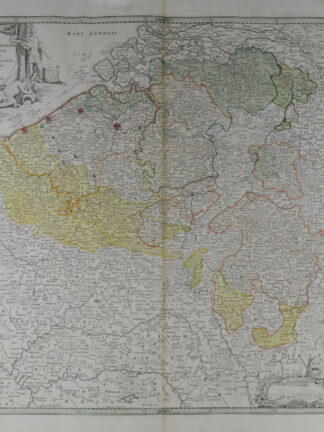 -NORDFRANKREICH/BELGIEN - "Arena Martis in Belgio. Qua Provinciae X. Catholicae Inferioris Germaniae cum vicinis Episcopatibus Coloniensi et Leodiensi aliisque finitimis Regionibus novißime Proponuntur à J. B. Homanno"