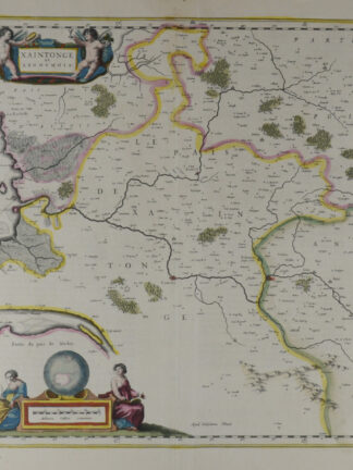 -WESTFRANKREICH - "Xaintonge et Angoumois". Gebiet Saintongue und Charente. Im Westen die Ile d'Oléron