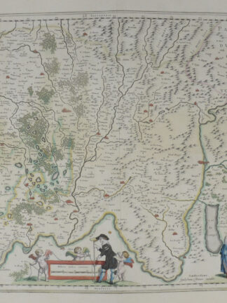 -SÜDOSTFRANKREICH - "Bressia vulgo Bresse." Karte mit Bourg en Bresse im Zentrum